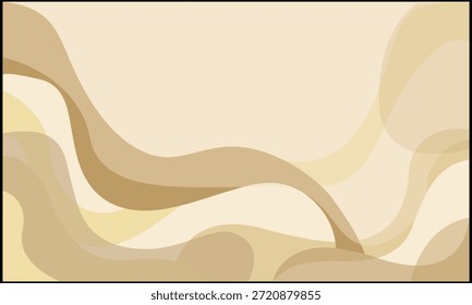 Diseño de ondas Abstractas neutras suaves.