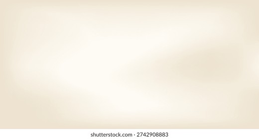 Soft neutral elegant texture in champagne colors.Pearl gradient background. Warm pastel ivory bg.  Vector minimal backdrop for designs, wedding invitations, cards, banners, flyers.