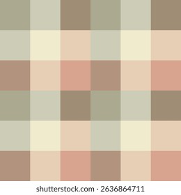 Soft neutral plaid pattern in beige, taupe, and muted brown tones. Great for backgrounds, textiles, wrapping, and rustic-themed holiday projects.