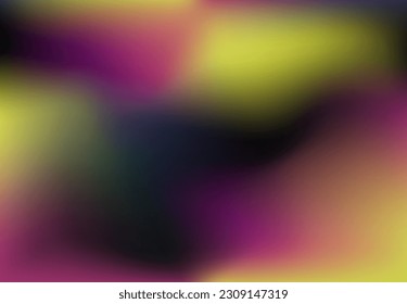 Soft night show vibe with ochre yellow, navy purple background gradient space. Card concept, texture shine smooth blue liliac neon lime green. Mockup for wallpaper, app, flyer, fons, card, presentati