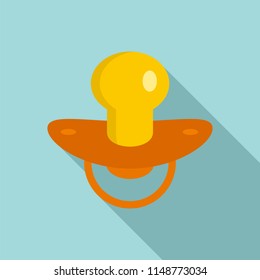 Soft nipple icon. Flat illustration of soft nipple vector icon for web design
