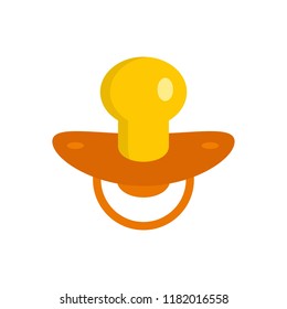 Soft nipple icon. Flat illustration of soft nipple vector icon for web design