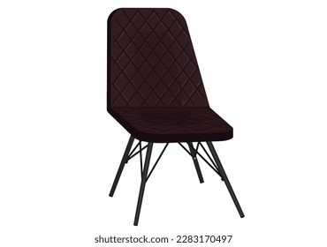 silla de oficina suave para sentarse en la ilustración vectorial de la cocina