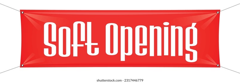 Soft Opening on red calico