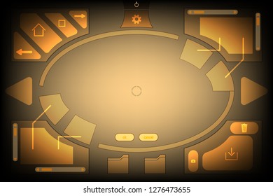 
Soft orange background view technology in the eyes