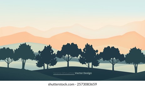 Soft Orange to Blue Gradient Sky Abstract Vector BG Background