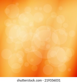 Soft orange blurred bright abstract background. Vector illustration