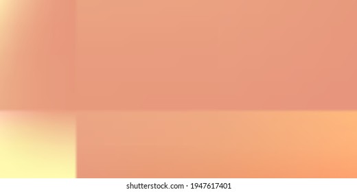 Ilustración de las pantallas de malla de gradiente pastoral de color naranja suave. Textura borrosa de color morado vacío y blanco. Diseño Geométrico Moderno De Amanecer Rosa. Fondo Original Amarillo Moderno Del Amanecer.