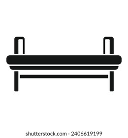 Soft outdoor furniture icon simple vector. Parasol wooden. Seating architecture