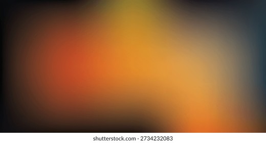 A soft, out-of-focus background featuring a gradient of warm colors, primarily orange, red, and hints of yellow and dark blue.