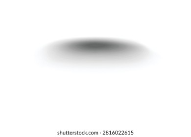 Soft oval shadow vector illustration