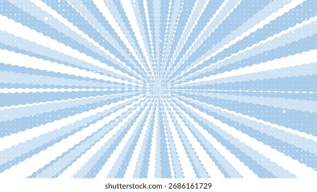 Suave azul pálido y blanco pixelado rayos de sol mínimo Abstractas fresco gráfico de fondo