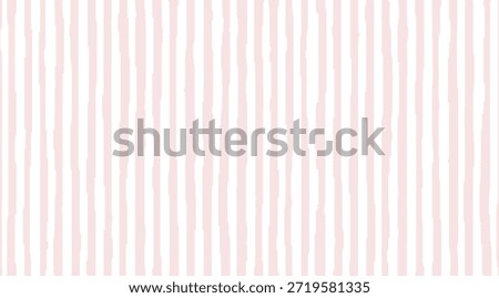 Soft pale pink and white vertical stripes with an organic, slightly irregular texture create a gentle and charming pattern ideal for decorative backgrounds, children's room designs, or any