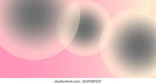 Soft pastel abstract background with blurred gradient circles, blending pink and cream tones for a dreamy, modern aesthetic. EPS 10