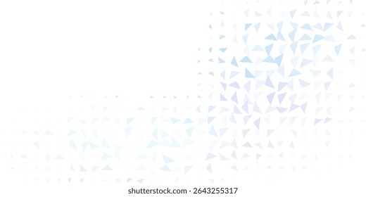 Soft pastel abstract background featuring scattered triangular shapes with a gentle gradient from blue to purple. Light, airy, and modern design ideal for creative projects and digital visuals.