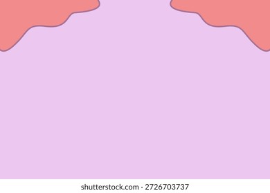 Un fondo abstracto suave pastel con Formas onduladas orgánicas en las esquinas superiores con un Grande espacio vacío en el centro, ideal para texto, invitaciones, carteles y diseños minimalistas modernos.