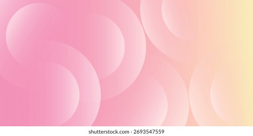 Soft pastel abstract background with overlapping translucent circles in pink and peach tones — ideal for beauty, wellness, baby products, or romantic themes. Eps10