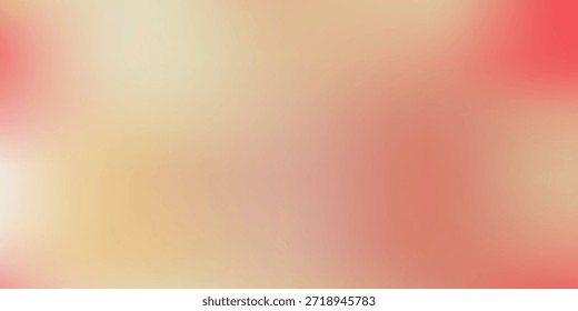 Fondo abstracto pastel suave con cálidos tonos rojos, beige y dorados que se mezclan suavemente. Una ilustración de Vector borrosa y de ensueño