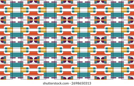Soft Pastel Abstract Geometric Pattern Background in Vector Style