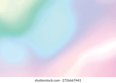 Soft Pastel Abstract Gradient Background in Blue Pink and Green