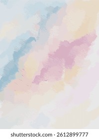 Soft pastel atercolor background artwork illustration, Nature Art watercolor illustration 