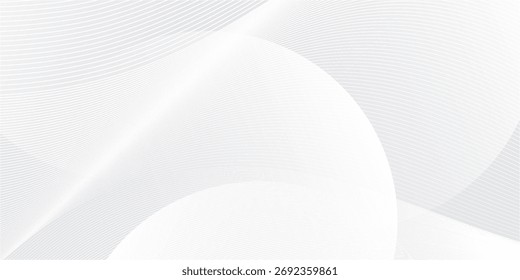 Fondo pastel suave con espacio de copia o vacío. degradado gris y blanco líneas de curva brillantes y brillantes, y fondo de movimiento de rayas