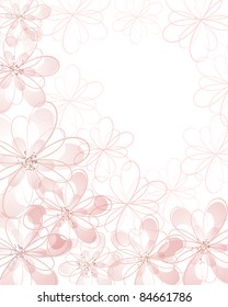 Fondo pastel suave con flores