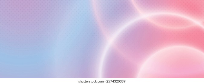 Soft pastel background, pink and blue smooth, gradient texture. The background is abstract and dreamy, with pink and blue tones. Abstract circular gradient background, halftone dotted texture vector