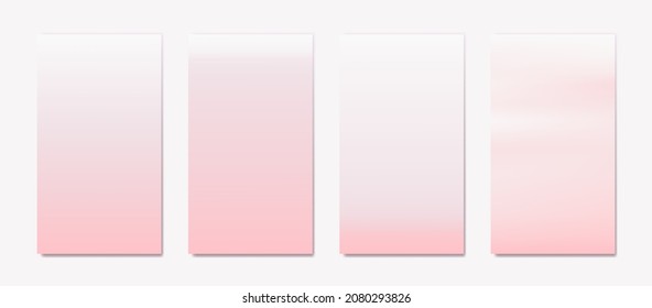 Soft pastel background with trendy colors: Calming Coral, Violet, Pacific Pink, light blue,... Vector gradients, smooth wave shapes.