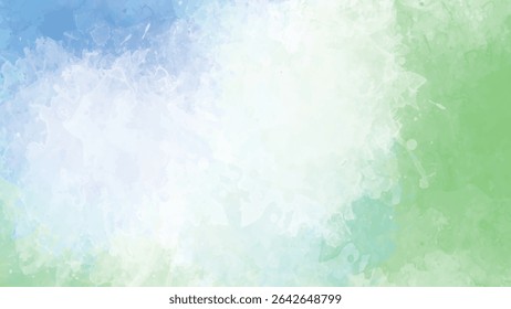 Soft pastel blue green and white watercolor wash background with a light airy feel and subtle color transitions creating a delicate and serene mood.