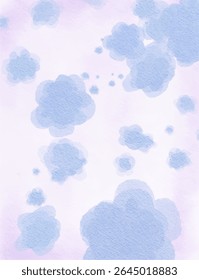 soft pastel blue purple colorful abstract illustration, background, wallpaper, card invitation design