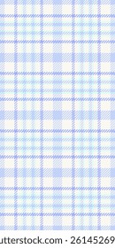 Soft pastel blue and white plaid pattern.  Perfect for textile design, website backgrounds, or creating a calming, serene atmosphere.