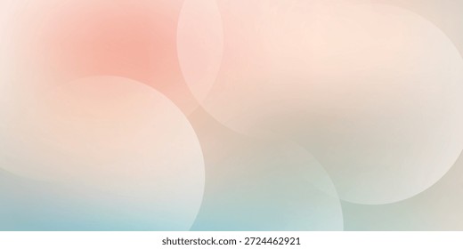Fondo suave de Bokeh pastel con círculos borrosos y Colores degradados suaves para fondos eps10