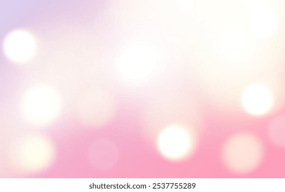 Bokeh de Pastel macio em matizes rosa e branco. Brilho de luz de sonho com tons suaves borrados, decoração de fundos