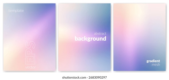 Fondo suave del gradiente de la calma del pastel. Transición de rosa a azul. Telón de fondo para branding, Web, portadas, presentaciones de Anuncios publicitarios, pósters, diseño digital o gráficos de redes sociales. Imagen de Vector