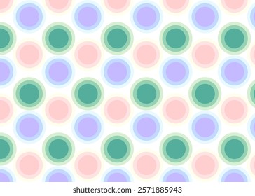 Soft Pastel Circle Pattern,Pastel Toned Circular Pattern Design for Background,Wallpaper,Carpet,Vector,Illustration,Wrapping,Clothing Tile,Texture,Fabric Style