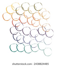 Soft Pastel Circles Pattern on Light Background