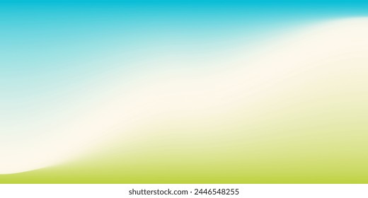 Soft Pastel Color Background. Abstract blue, white, and yellow gradient background. Smooth flowing pastel colors. Vector Illustration.