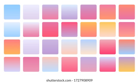 soft pastel color gradients combination mega set 