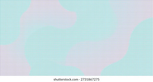 Soft pastel colored pixel art featuring purple and green tones in a detailed abstract pattern with grid texture