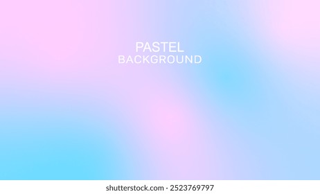 Soft Pastel Colorful Gradient Background. Pink and Blue Color Gradation. Grainy Noise Texture. Design for Template, Social Media, Trendy, Vintage, Brochure, Banner