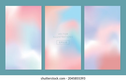 Soft pastel colors backgrounds.abstract gradient mesh background.modern screen vector design for web and mobile applications.