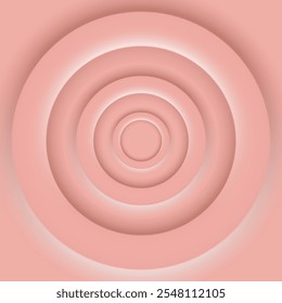 Soft pastel concentric circles. Layered gradient creating a smooth depth effect, modern and calming design for backgrounds or elegant visuals