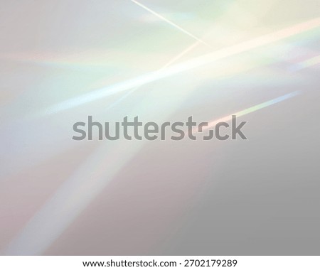 Soft pastel crystal light flare with gentle rainbow glow and dreamy blurred highlights.