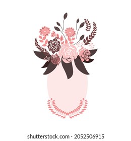 soft pastel flower wedding badge