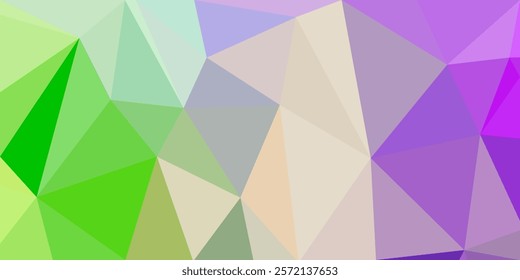 Soft pastel geometric pattern with triangular shapes in green, purple, and beige tones, forming a gradient-like, low-poly abstract design.

