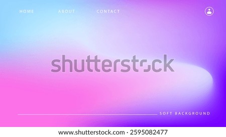 Soft pastel gradient abstract colorful background. Blurred texture background, purple, blue and pink gradient colors. Design for landing page, website, cover, banner, advertisement, presentation
