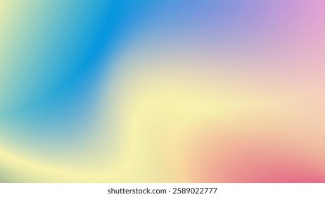 Soft Pastel Gradient Background Abstract Fluid Minimalist Digital Art, vector illustration