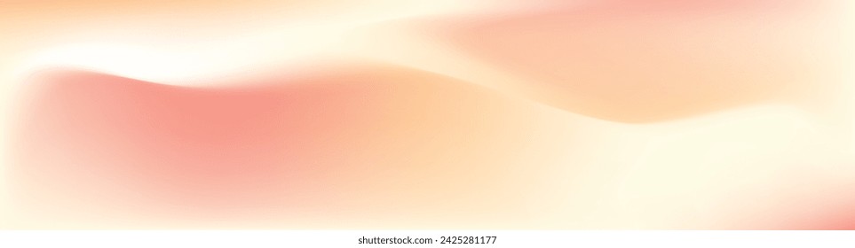 Soft pastel gradient background blending pink, peach, and yellow. Flat vector illustration isolated on white background.