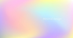 Soft Pastel Gradient Background. Colorful Vector Illustration With Gradient In Abstract Style.